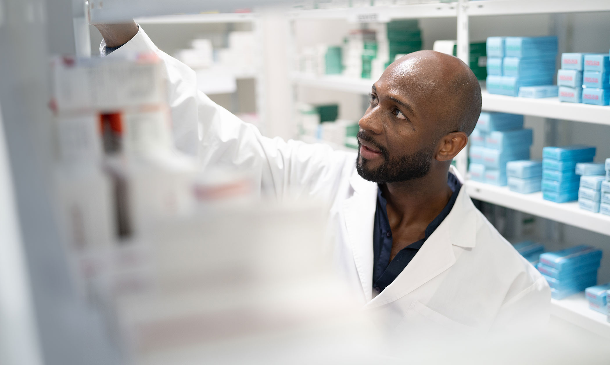 Pharmacist at work