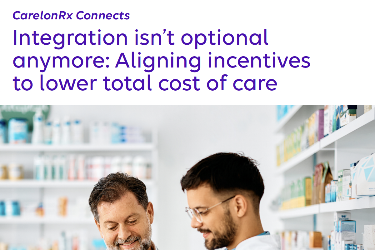 Integration isnt optional anymore Aligning incentives to lower total cost of care